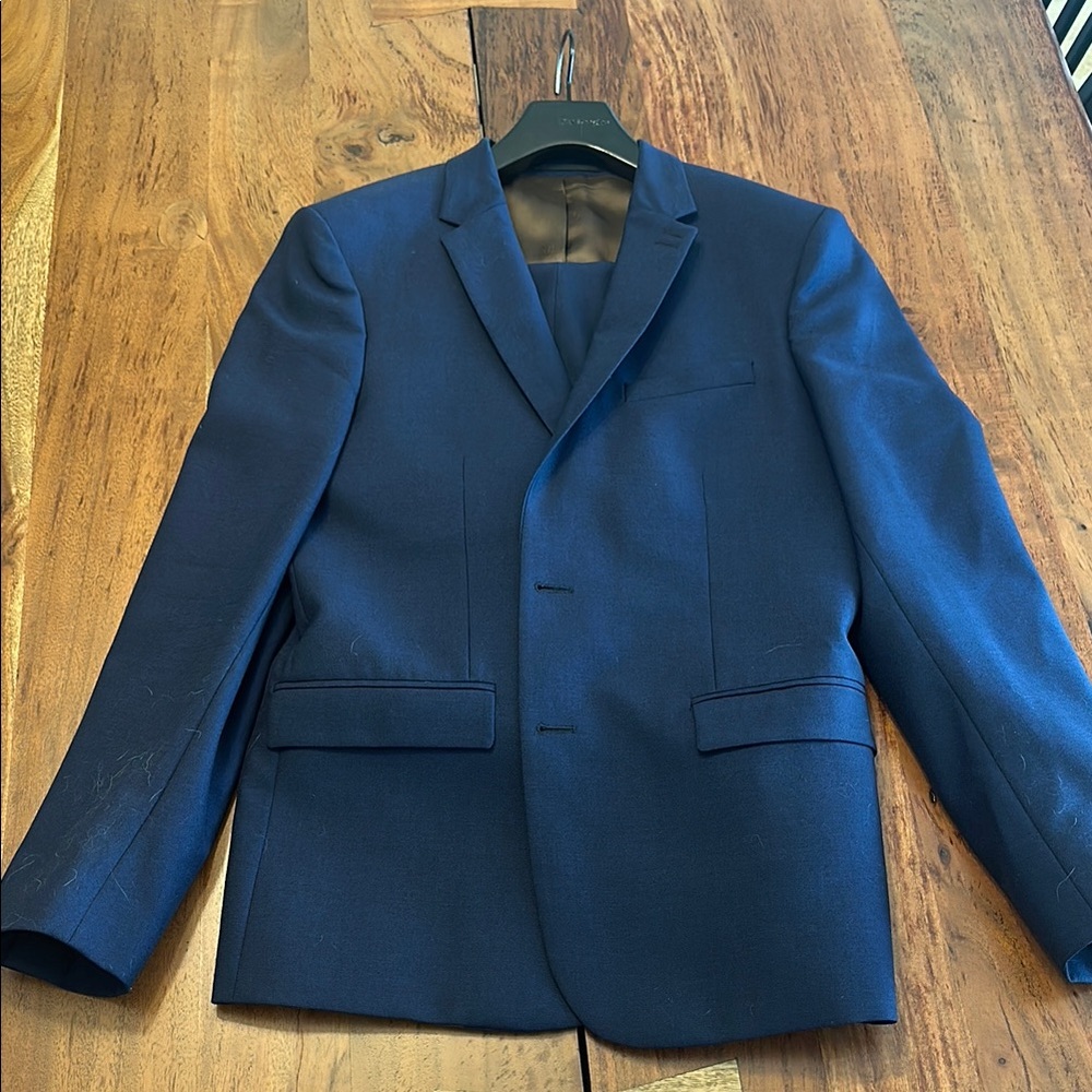 The Kooples Blue Tailored Suit for Formal Occasions